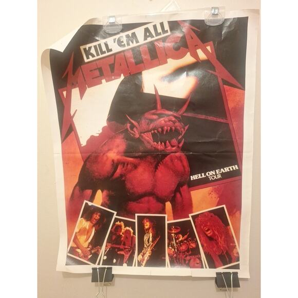Metallica Concert Poster 1983 Hell on Earth Tour 18x23 in. - Picture 1 of 3